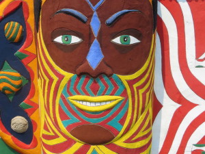 Faces are among the most most dominant visual motifs found throughout Pasaquan